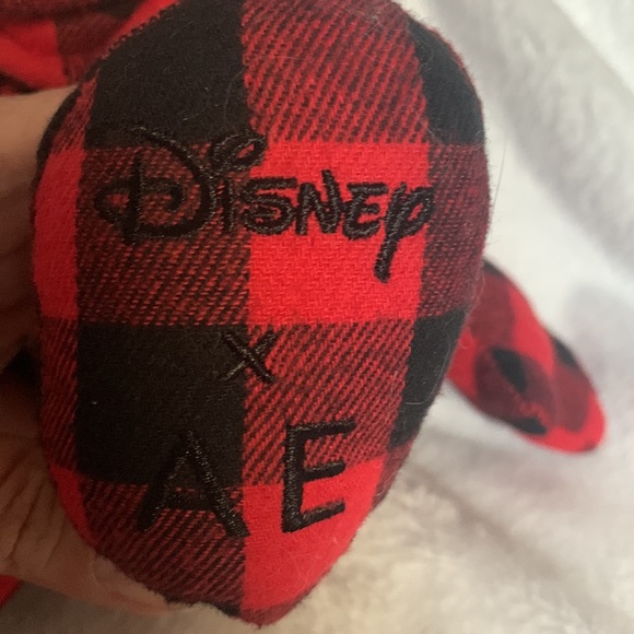 Disney Mickey Mouse X AE American Eagle Special Edition Plush Doll Red Plaid 12" - Picture 5 of 6